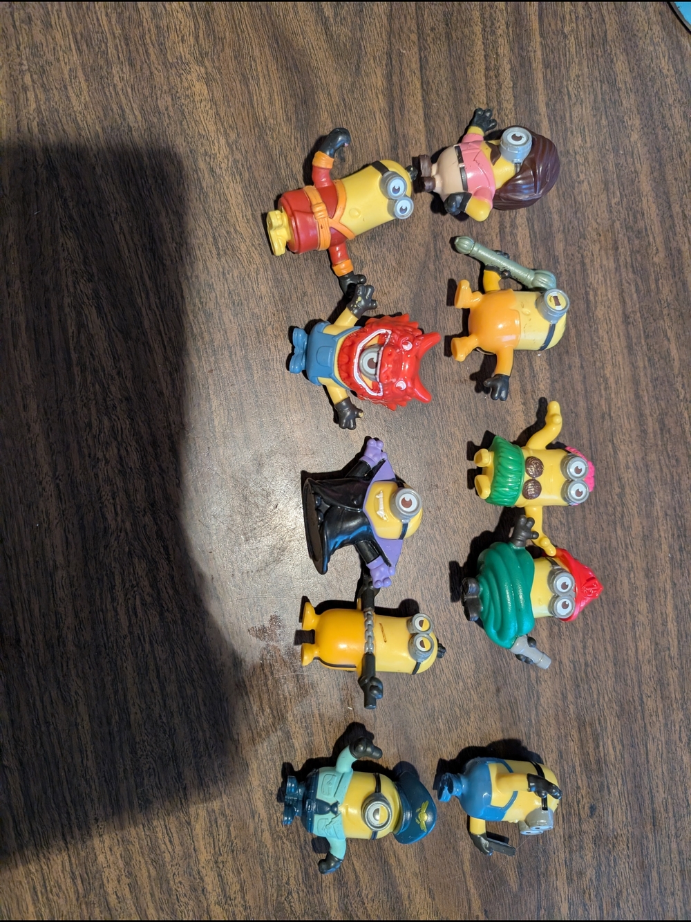 10 Minions Toy Figure Pack - Yellow Collectible Characters